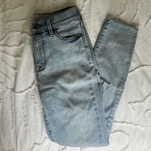 BDG light wash crop twig high rise jeans